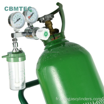 Équipements médicaux Haute pression en acier transparent des bouteilles de gaz